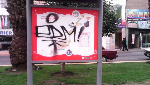 Caretur le declara guerra a grafiteros por daños a propiedad privada