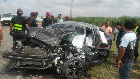 La Libertad: Conductor de automóvil pierde brazo en accidente de tránsito