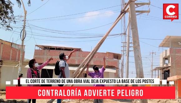 Dirigentes señalan que a fines de julio o en agosto ya se podrían reubicar los postes eléctricos. No obstante, Gregorio Chunga dijo que otro problema son los postes de telefonía, que también están a punto de caerse.