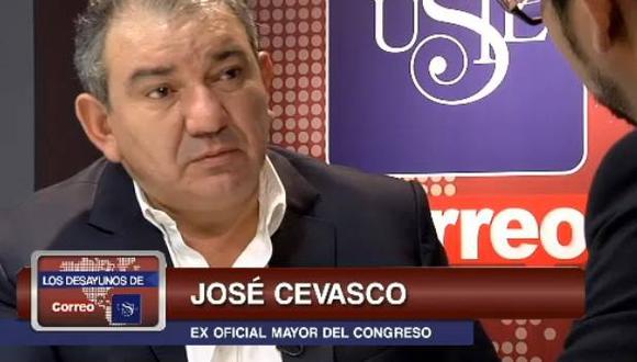 José Cevasco: Normas del Congreso están redactadas de tal manera que se les puede sacar la vuelta