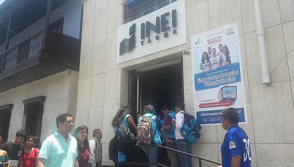 Empadronadores del INEI visitarán hoy 126 mil predios de Tacna 