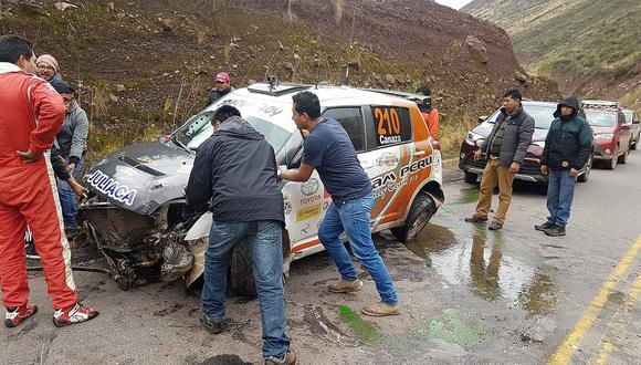 Cuarta etapa de Caminos del Inca inicia con accidente (FOTOS)
