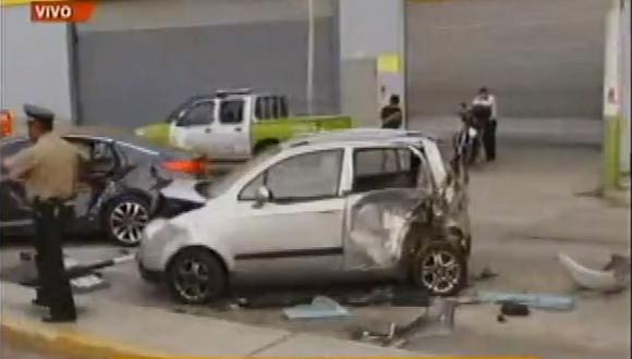 Callao: Vehículo se despista y ocasiona cuádruple choque