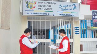 Más de S/ 366 mil al agua en la Municipalidad Provincial de Tumbes