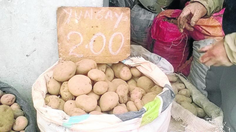 Incremento del precio de papa blanca causa preocupación en las amas de casa