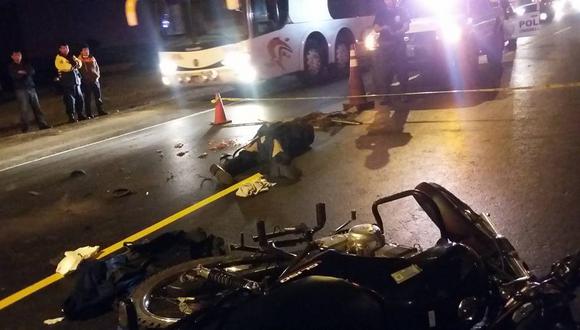 Chimbote: Motociclista muere arrollado frente al terminal terrestre