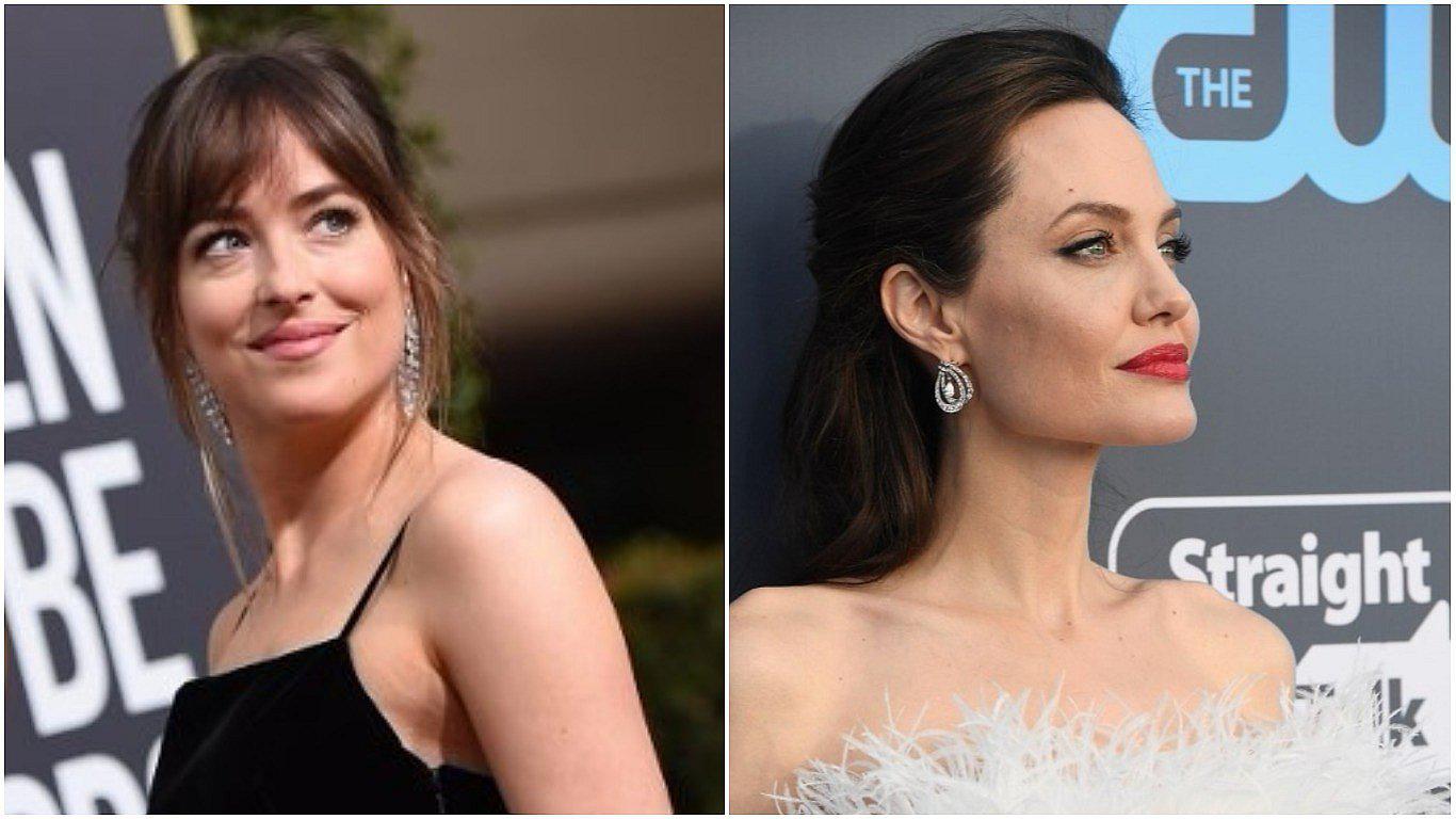 Dakota Jonhson explica por qué miró mal a Angelina Jolie (VIDEO)