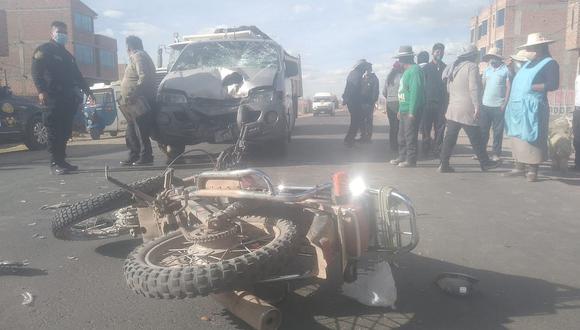 Un herido tras accidente en la vía Juliaca-Huancané