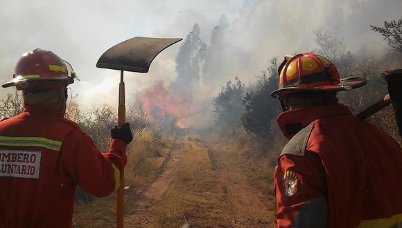 Bomberos en alerta, temporada de incendios forestales inició en Cusco