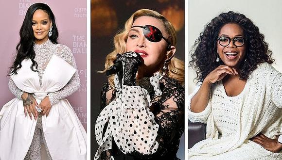 Rihanna, Madonna y Oprah entre las mujeres más ricas que construyeron su propia fortuna