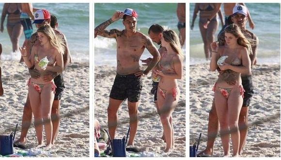  Paolo Guerrero y Thaísa Leal disfrutan en playa antes de audiencia con la FIFA (FOTOS)