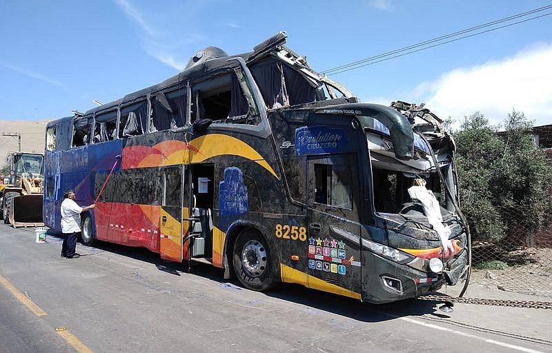 Identifican a los 3 NN del accidente de la empresa Cruz del Sur
