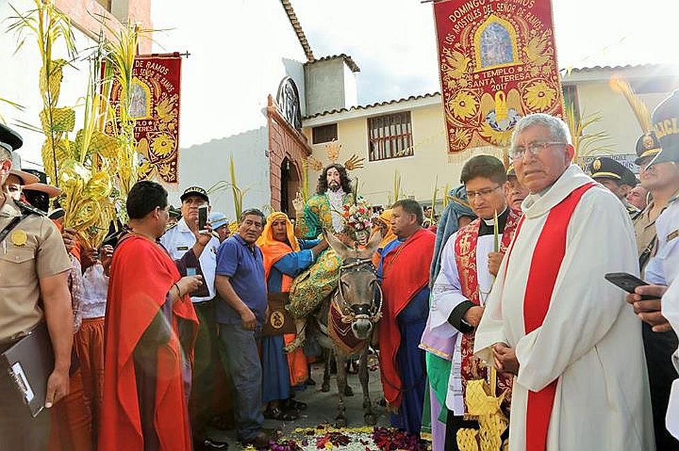 Así fue el ingreso del Señor de Ramos en Ayacucho