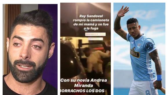 Futbolista Ray Sandoval fue detenido tras ser acusado de dañar auto de Sebastián Lizarzaburu