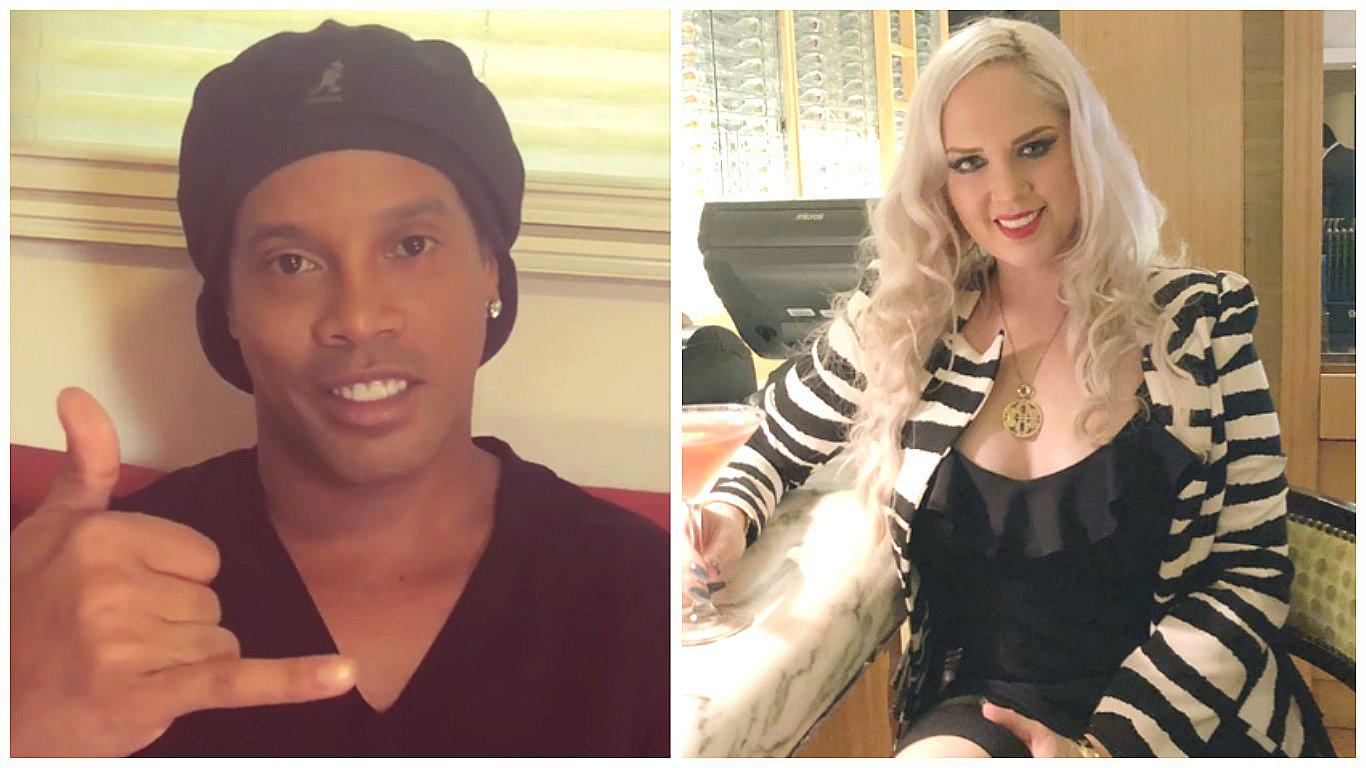 Ronaldinho sorprende al posar junto a la exbailarina Anabel Torres (FOTO)