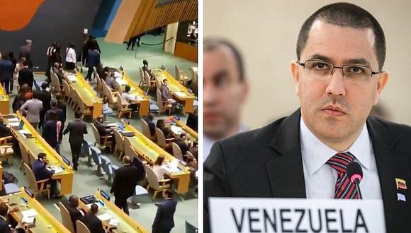 Grupo de Lima abandonó sesión en el discurso del canciller de Nicolás Maduro en la ONU (VIDEO)