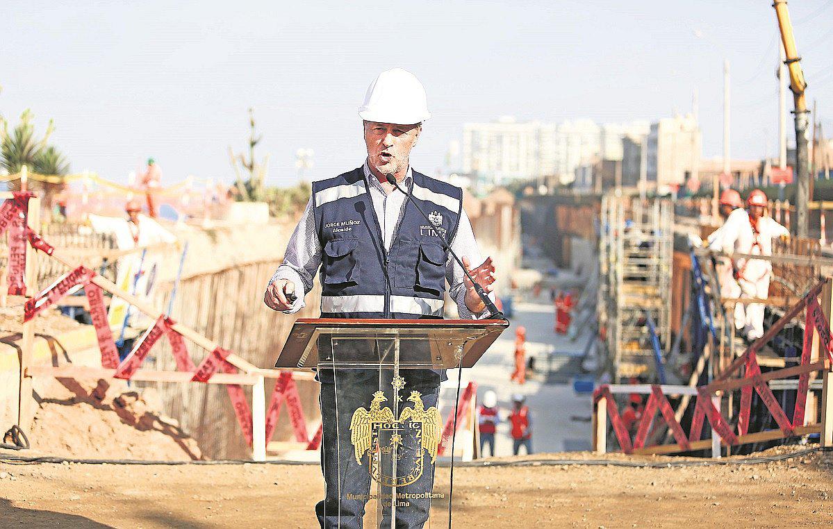 ​Alcalde Jorge Muñoz: Obras abandonadas en la Costa Verde serán ejecutadas por Lima