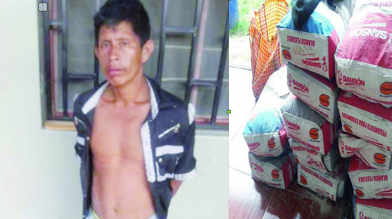 Policía detiene a un hombre y recupera parte de material de construcción que fue robado