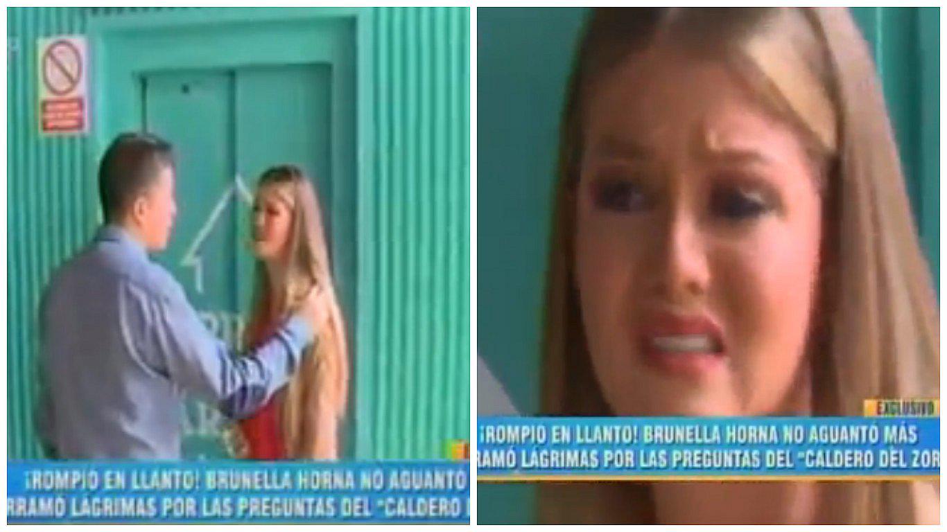 Brunella Horna rompe en llanto tras ser cuestionada en incómodas preguntas (VIDEO)