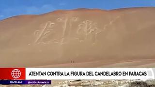 Reportan daños al Candelabro de Paracas, en Ica