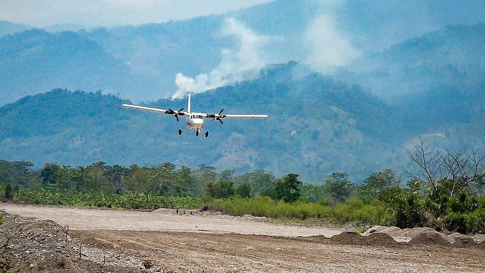 Aterriza primer vuelo de reconocimiento entre Junín y Cusco (VIDEO)