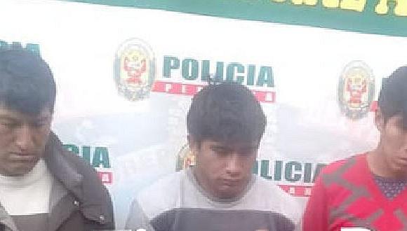 Capturan a ladrones de motocicletas en Asillo, Puno 