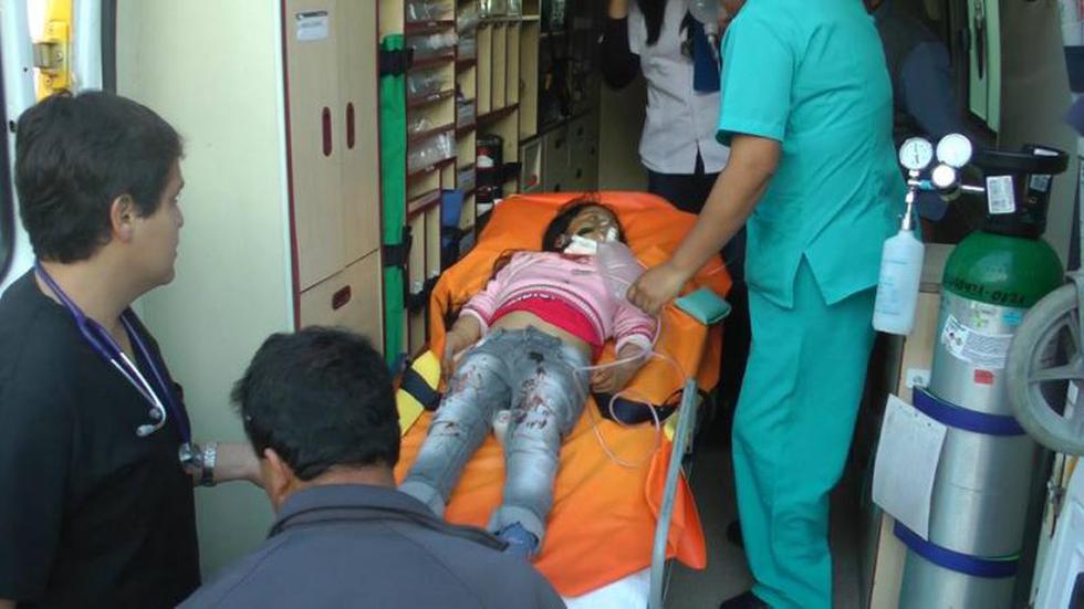 Niña sufre accidente y se corta el cuello