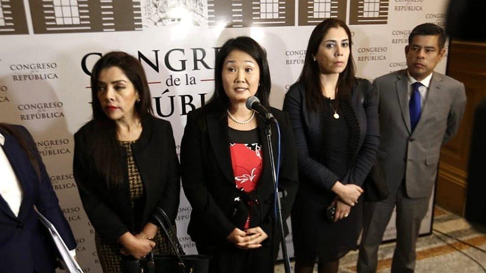 Keiko Fujimori sobre vacancia a Martín Vizcarra: "Nadie ha hablado de esa posibilidad"