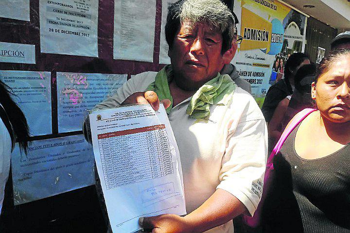 Postulantes denuncian irregularidades en examen de admisión de la UNICA