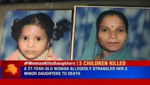 ​Horror en la India: Mujer mata a sus hijas porque no tuvo hijo varón
