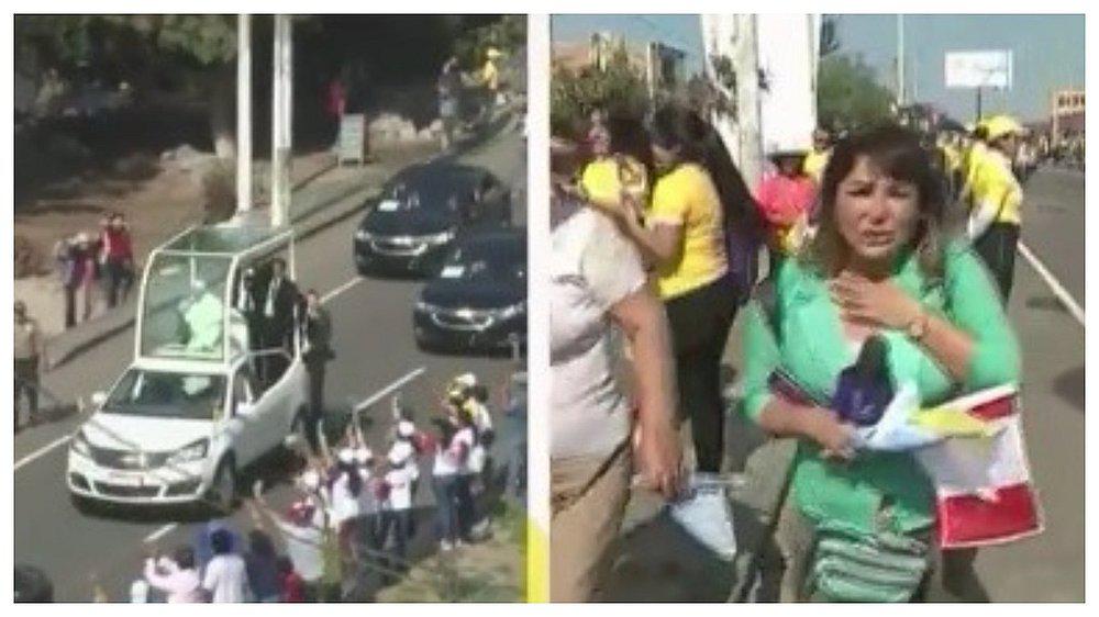 ​Reportera rompió en llanto al recibir bendición del Papa Francisco (VIDEO)