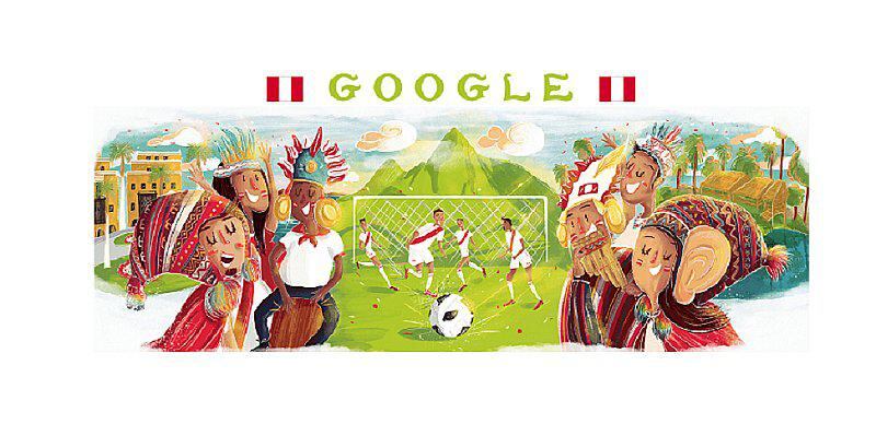 ​Google celebra la tercera participación del Perú en el mundial Rusia 2018