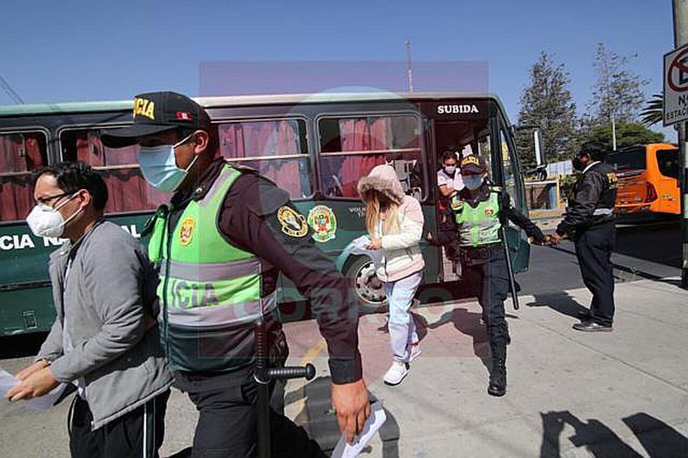 Los Elegantes 'limpiaban' a conductores en la comuna provincial de Arequipa 