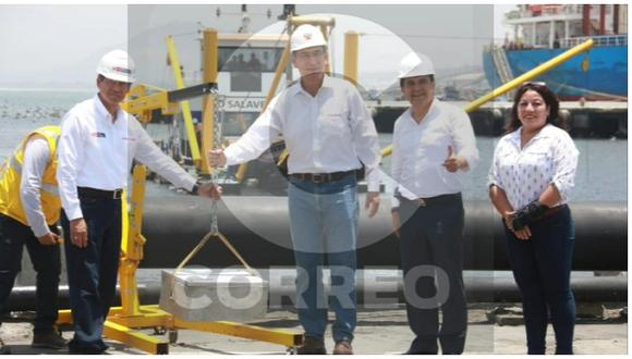 Martín Vizcarra participa en obra de modernización en Terminal Portuario Multipropósito de Salaverry