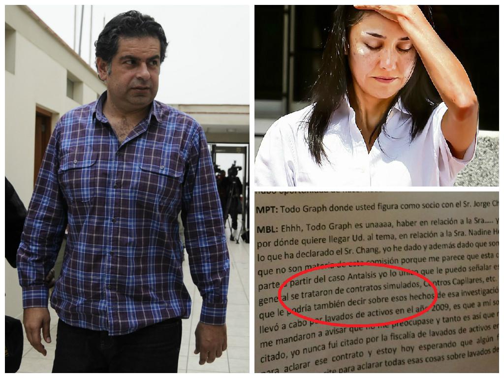 Martín Belaunde Lossio: Documento confirma que habló de contratos simulados de Nadine Heredia