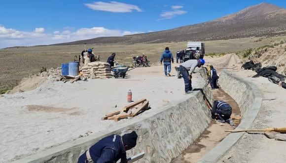 El Proyecto Especial Tacna ejecuta obras en la zona andina para afianzar el recurso hídrico. (Foto: Difusión)