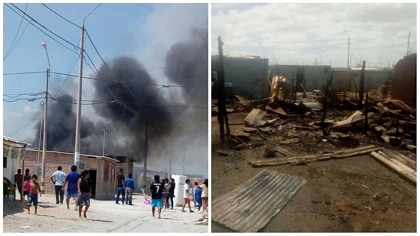 Siete familias se quedan sin hogar tras voraz incendio en Nuevo Horizonte