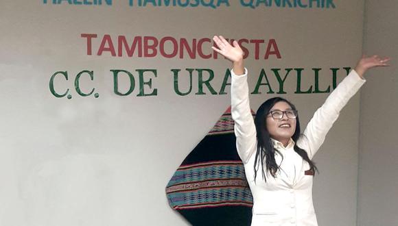 La joven puneña ahora se graduó como licenciada en Nutrición en la universidad pública de Puno. Foto: Difusión