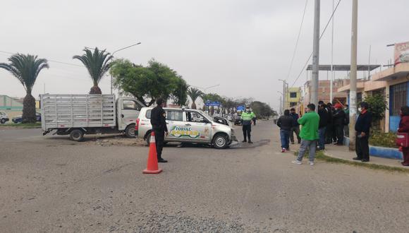 Violento accidente de tránsito en la avenida Odría de Tacna. (Foto: Difusión)