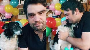 Hombre celebra los 14 años de su perro ‘Pipo’ en San Valentín y conmueve las redes: “Él es todo para mí” (VIDEO)