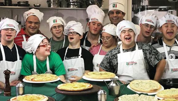 Jóvenes con Síndrome de Down abrieron su propia pizzeria tras no encontrar empleo