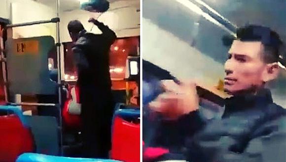 ​Corredor Azul: pasajero agarró a golpes a chofer porque no se detuvo donde él quería (VIDEO)