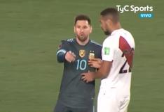 Miguel Trauco fue más rápido que Alexander Callens y logró conseguir la camiseta de Messi (VIDEO)
