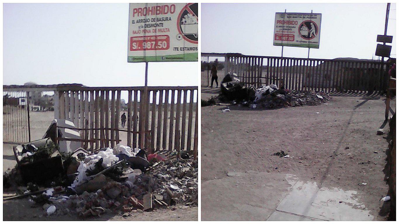 ​Usan complejo de Garagay como botadero de basura y desmonte