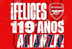 Alianza Lima cumple 119 años y es felicitado por Arsenal de Inglaterra 