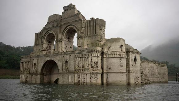 México: Iglesia del siglo XVI sumergida bajo el agua reaparece a causa de la sequía
