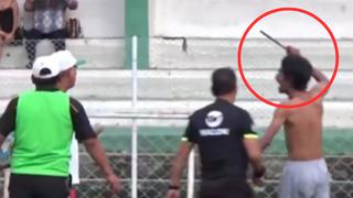 Chanchamayo: sujeto atacó con machete a árbitro de la Copa Perú | VIDEO 