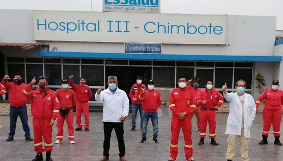 Áncash: EsSalud aplicó pruebas moleculares a bomberos para descartar COVID-19 (Foto: Andina)