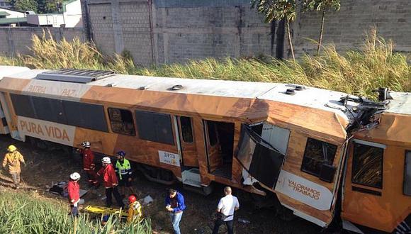 Costa Rica: ​106 personas heridas en choque de trenes