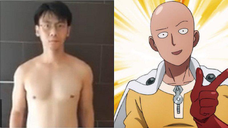Hombre hace rutina de ejercicios de Saitama de 'One Punch Man' y obtiene sorprendentes resultados